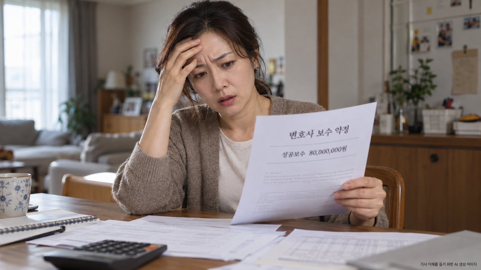 “징역 1년 8개월에 성공보수 8천만원?” 선고 뒤 보수 요구에 막막한 수형자 가족, 안기모카페서 나눈 계약 확인의 중요성
