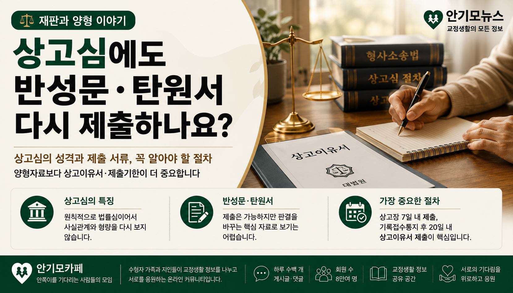 “상고심에도 반성문·탄원서를 다시 내야 하나요?”…양형자료보다 먼저 확인해야 할 대법원 심리 범위와 상고이유서 제출 절차