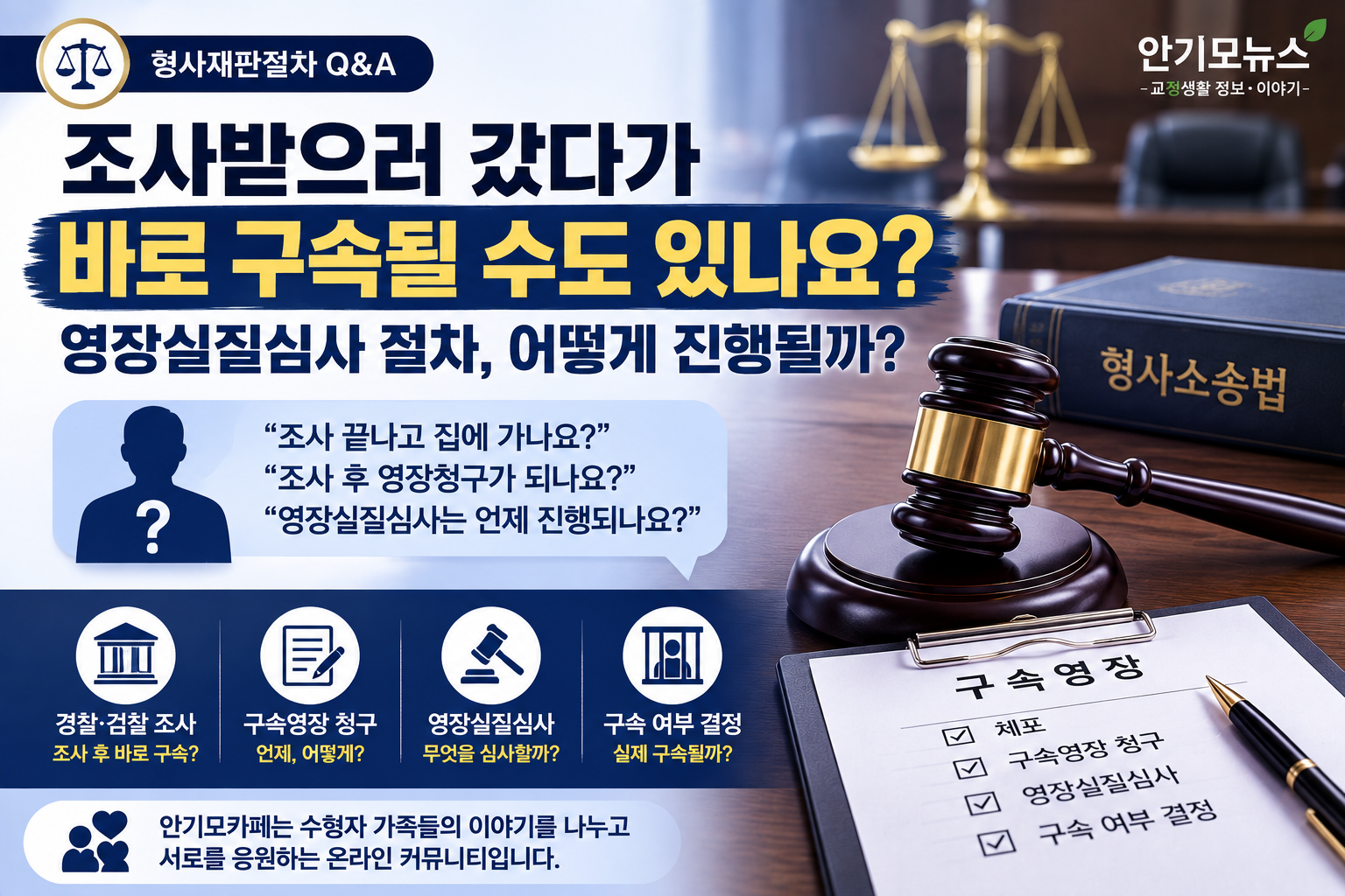“경찰 조사받으러 갔다가 바로 구속될 수도 있나요?”…영장실질심사 절차를 몰라 불안한 가족들