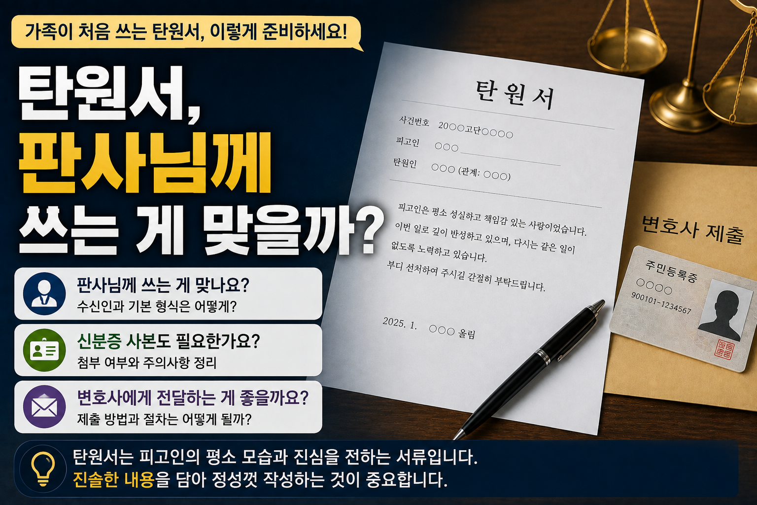 “탄원서는 판사님께 쓰면 되나요?”…형사재판 탄원서 작성부터 제출까지 알아둘 점