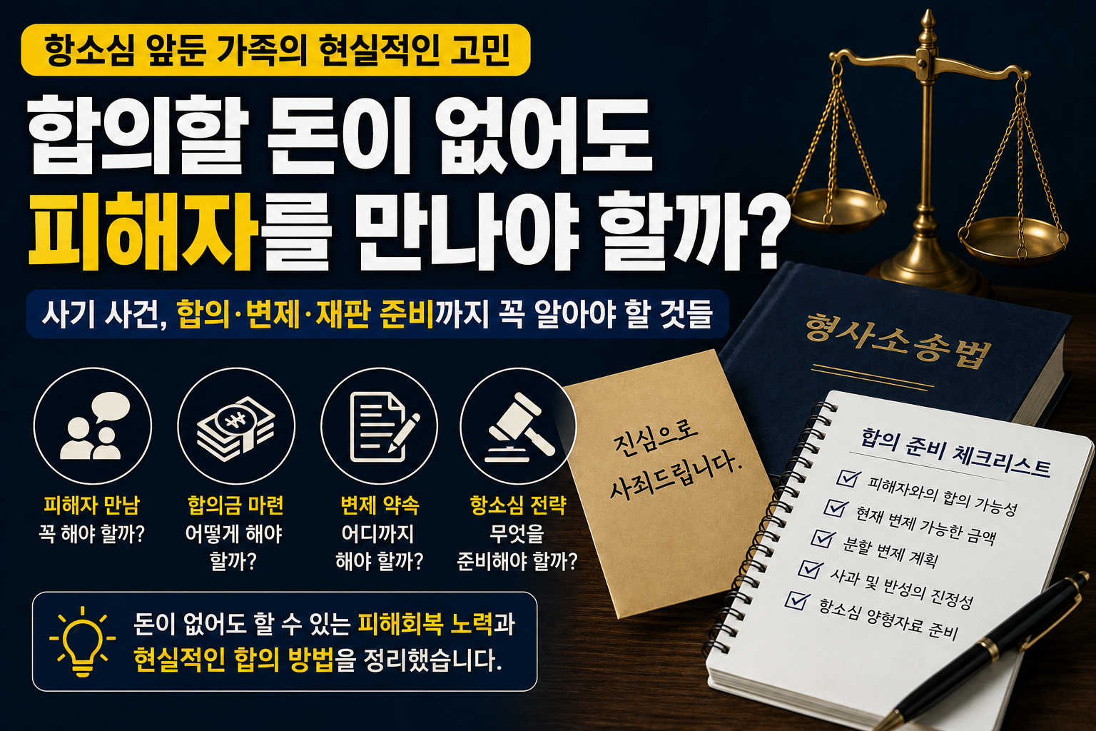 합의할 돈이 없어도 피해자를 만나야 할까…항소심 앞둔 가족의 현실적인 고민