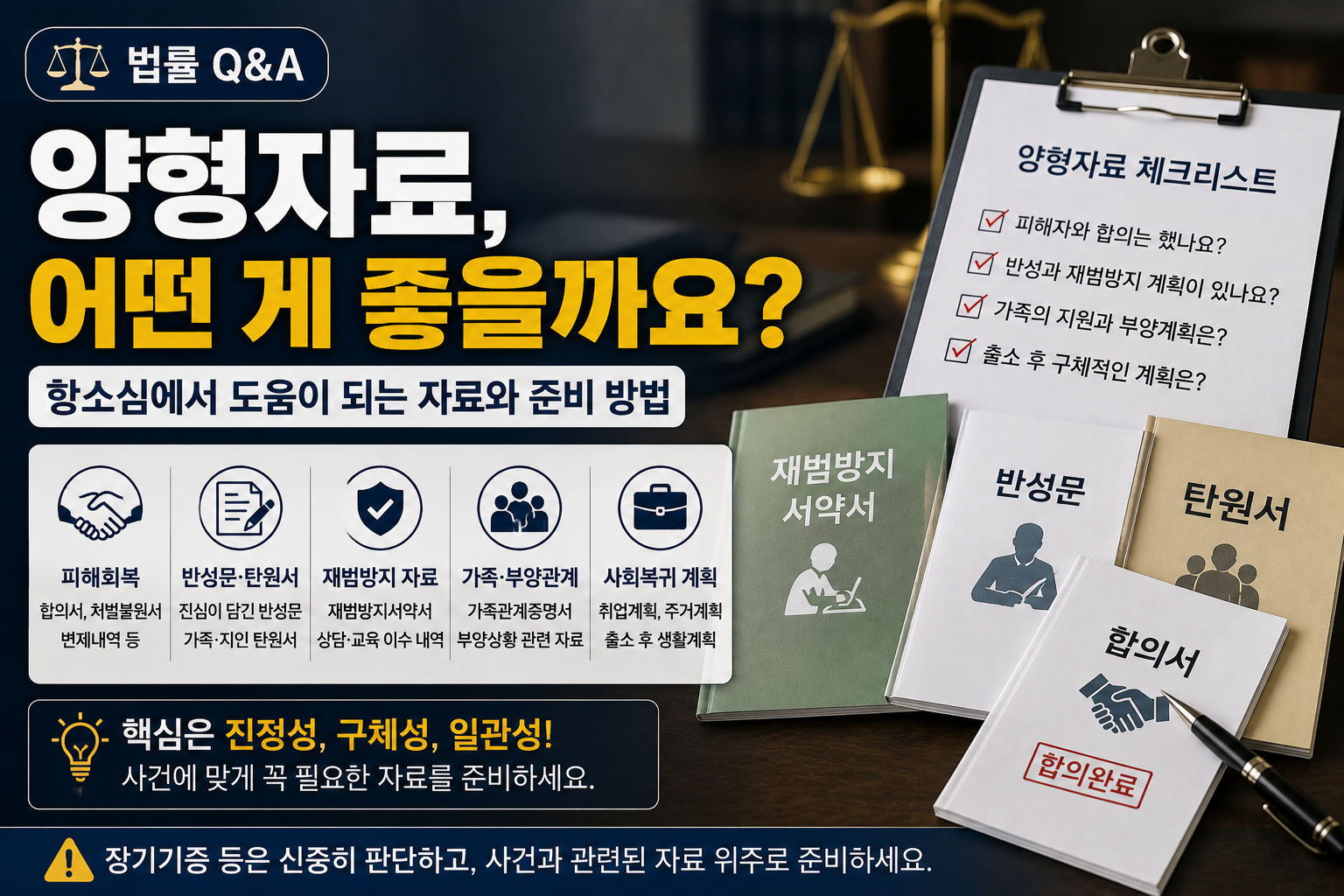 항소심 양형자료, 무엇을 준비해야 할까? 재범방지서약서부터 가족이 챙길 자료까지
