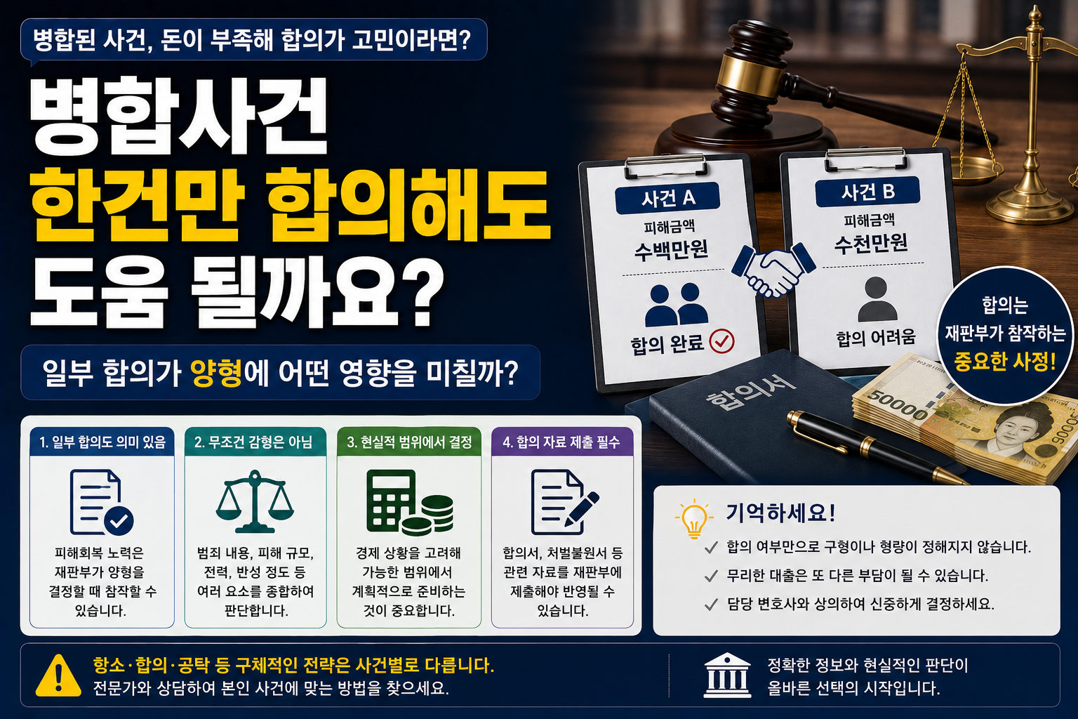 “병합된 사건 중 한 건만이라도 합의하면 도움이 될까요?”…피해회복 앞에서 깊어지는 가족들의 고민