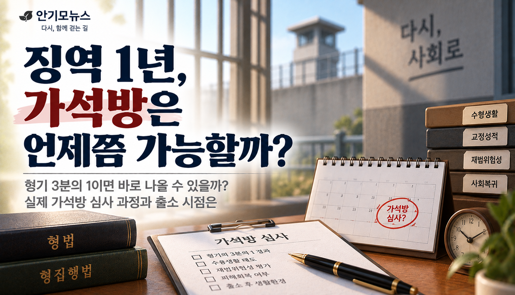 “징역 1년 확정됐는데 가석방은 언제쯤?”…몇 달 일찍 나올 수 있을까