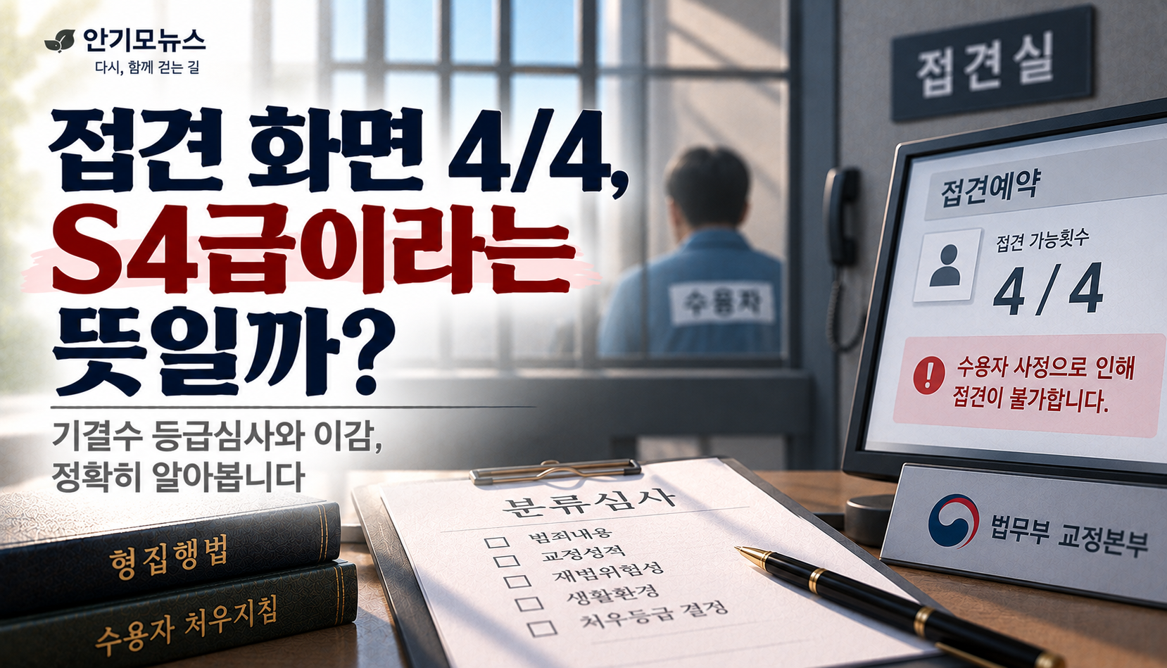 “접견 화면에 4/4 뜨면 S4급인가요?”…기결수 등급심사와 이감, 어떻게 진행될까
