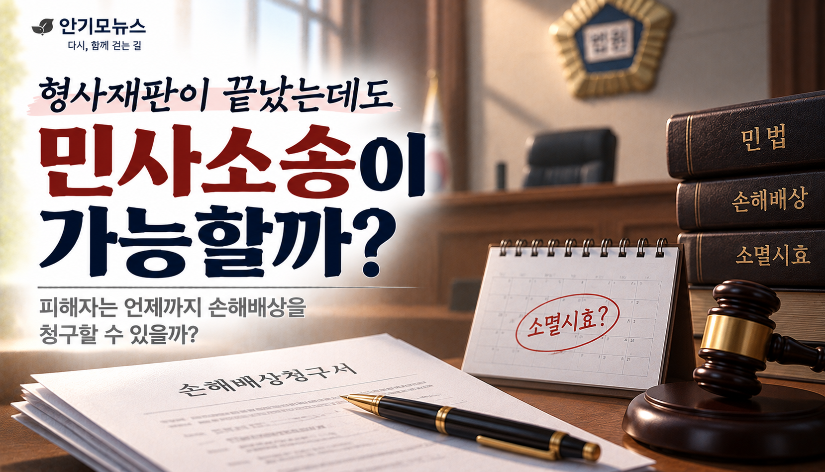 “사건 발생 2년 지났는데 아직 민사소송이 없어요”…피해자는 언제까지 소송할 수 있을까