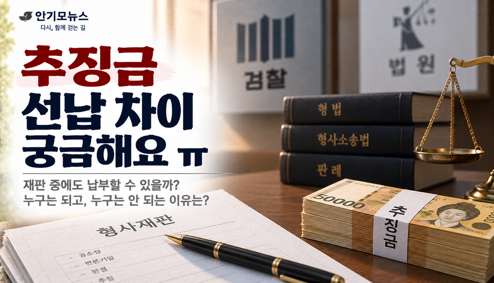 “재판 중이라 추징금 선납 안 된다는데 누구는 냈대요”…무슨 차이일까