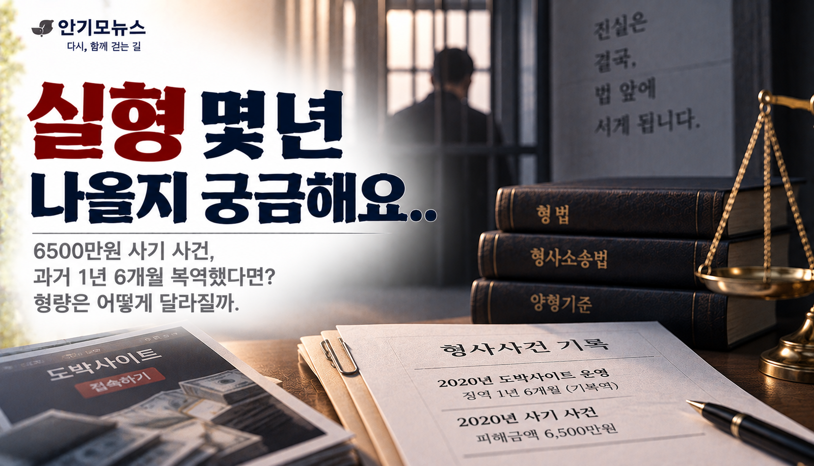 “예전에 1년 6개월 살았는데 2020년 사건으로 다시 구속됐어요”…6,500만원 사기, 실형 얼마나 나올까