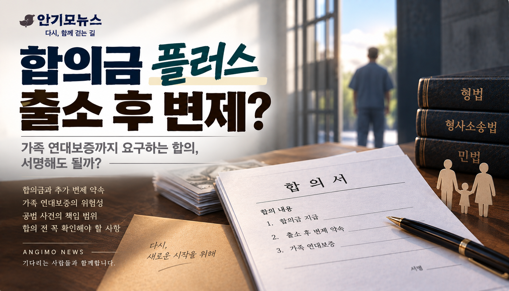 “합의금 주고 출소 후에도 갚으라는데 가족 연대보증까지”…이런 합의서, 서명해도 될까