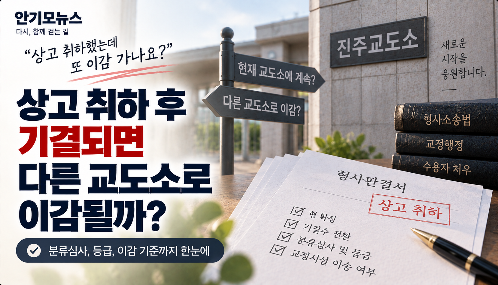 “상고 취하하고 기결대기 중인데 또 이감 가나요?”…등급심사 후 교도소는 어떻게 정해질까