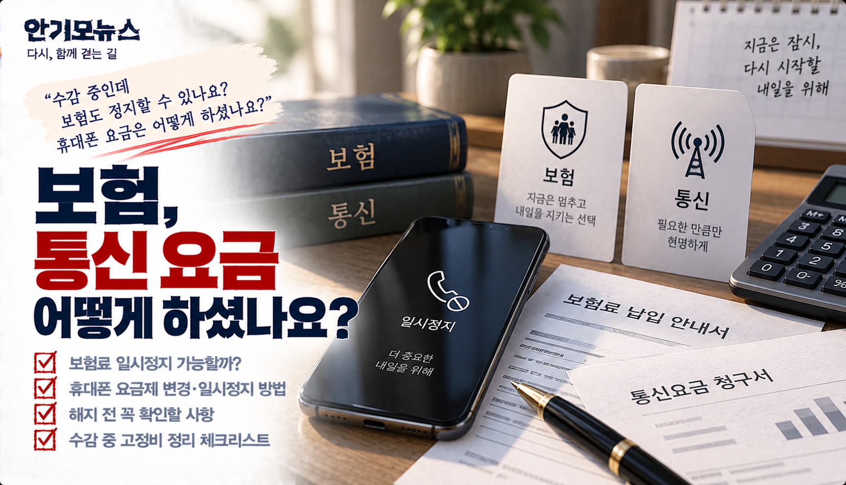 “수감됐는데 보험·휴대폰 요금 계속 내야 하나요?”…장기간 못 쓸 때 확인할 것