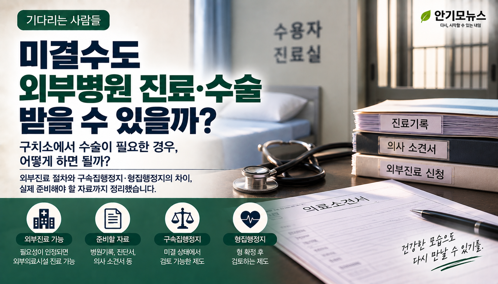 “구치소 약으로 버티는데 수술이 필요해요” 미결수도 외부병원 진료·수술 받을 수 있을까