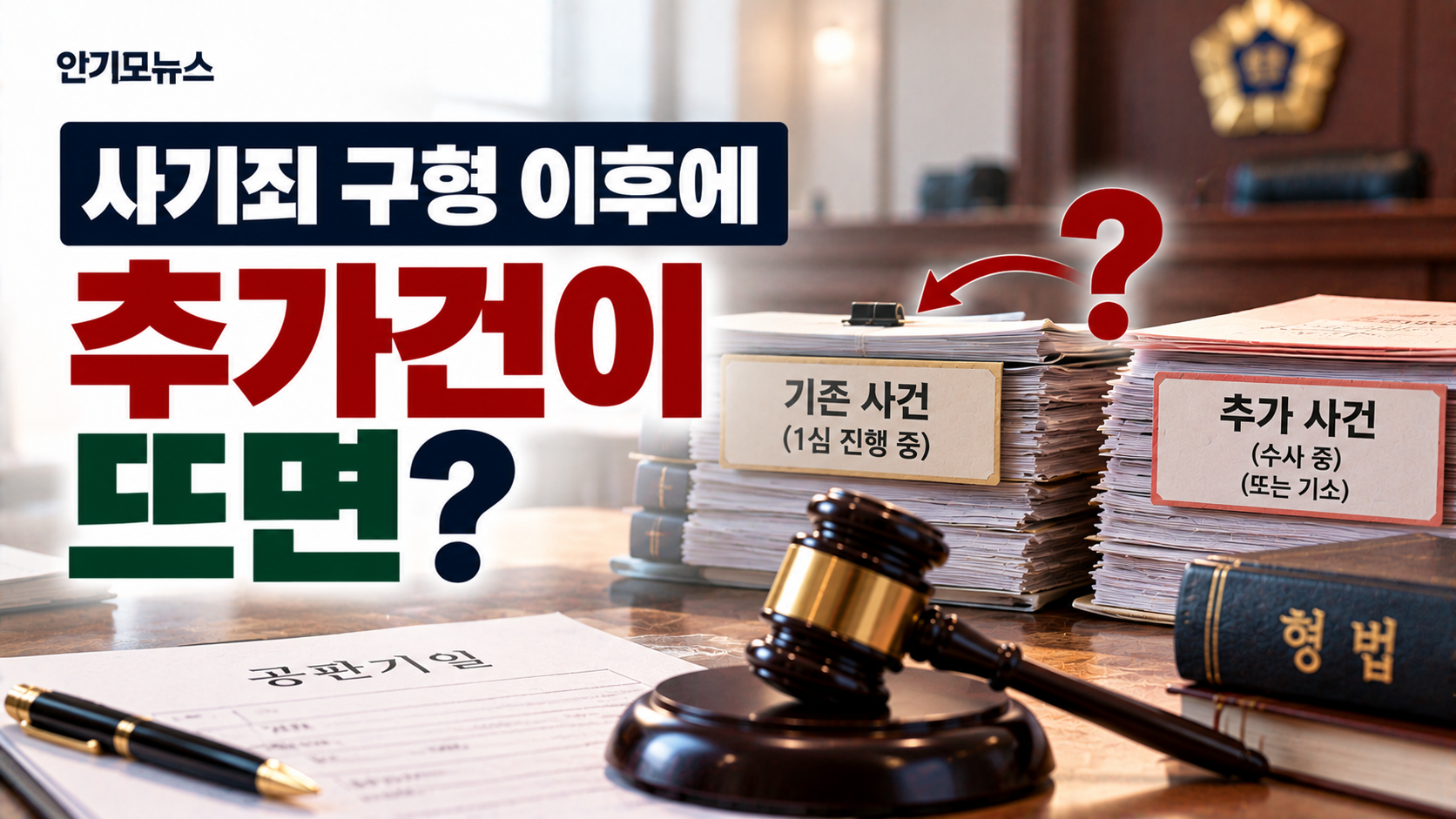 “사기죄 구형까지 끝났는데 추가 사건이 나왔어요”…다음 재판에 같이 반영될까