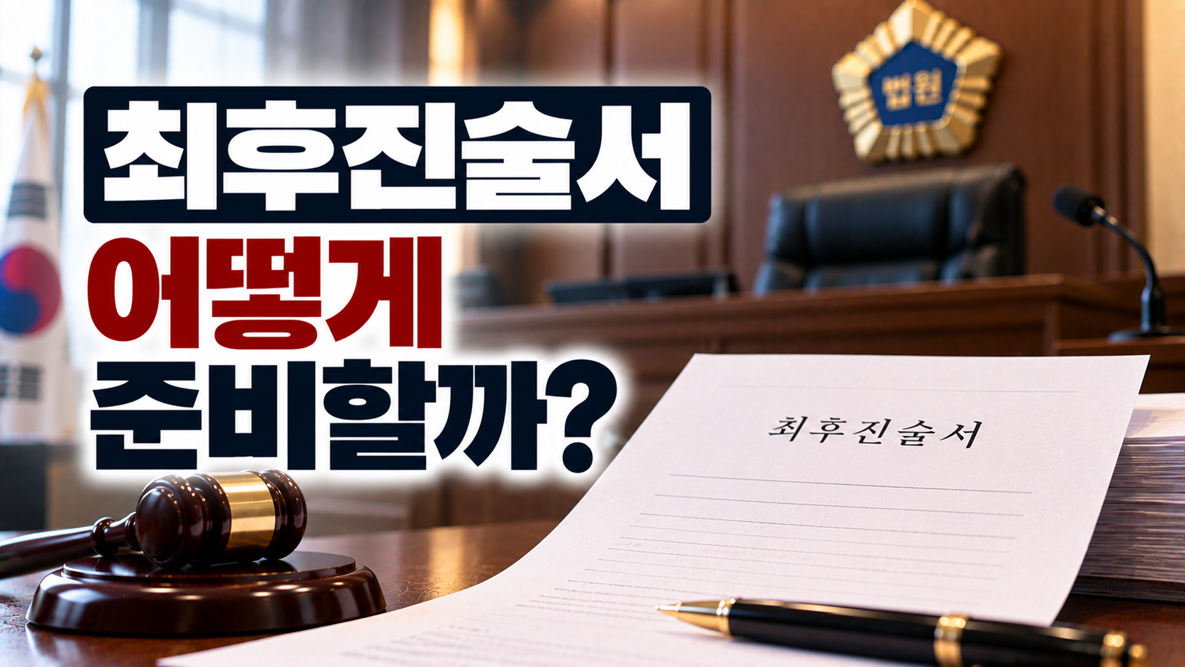 “최후진술은 1분 이내로 해야 하나요?”…반성문과 다른 마지막 발언, 무엇을 준비해야 할까