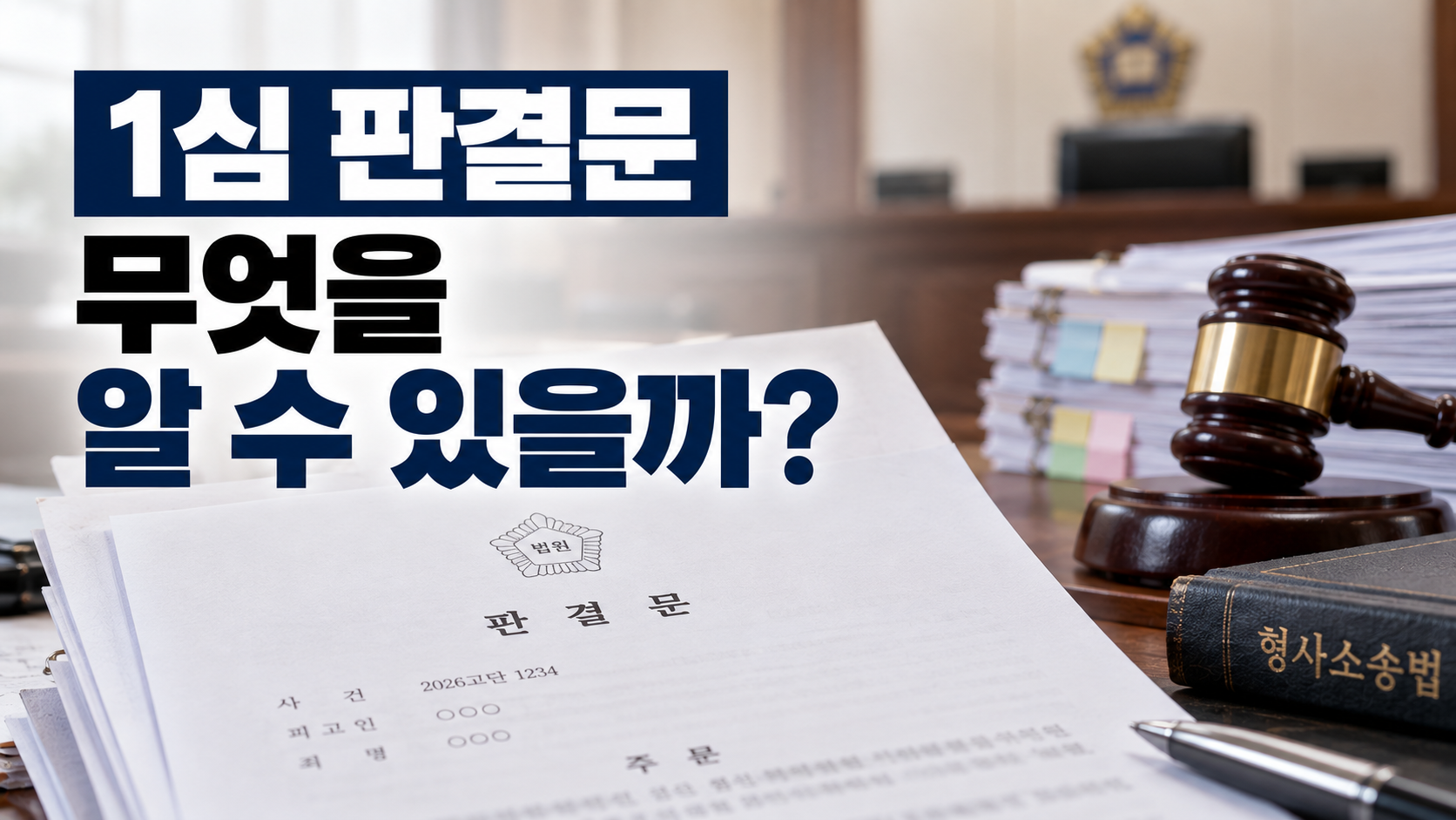 “1심 판결문 보면 왜 실형 나왔는지 알 수 있나요?”…항소심 앞두고 확인할 핵심 내용