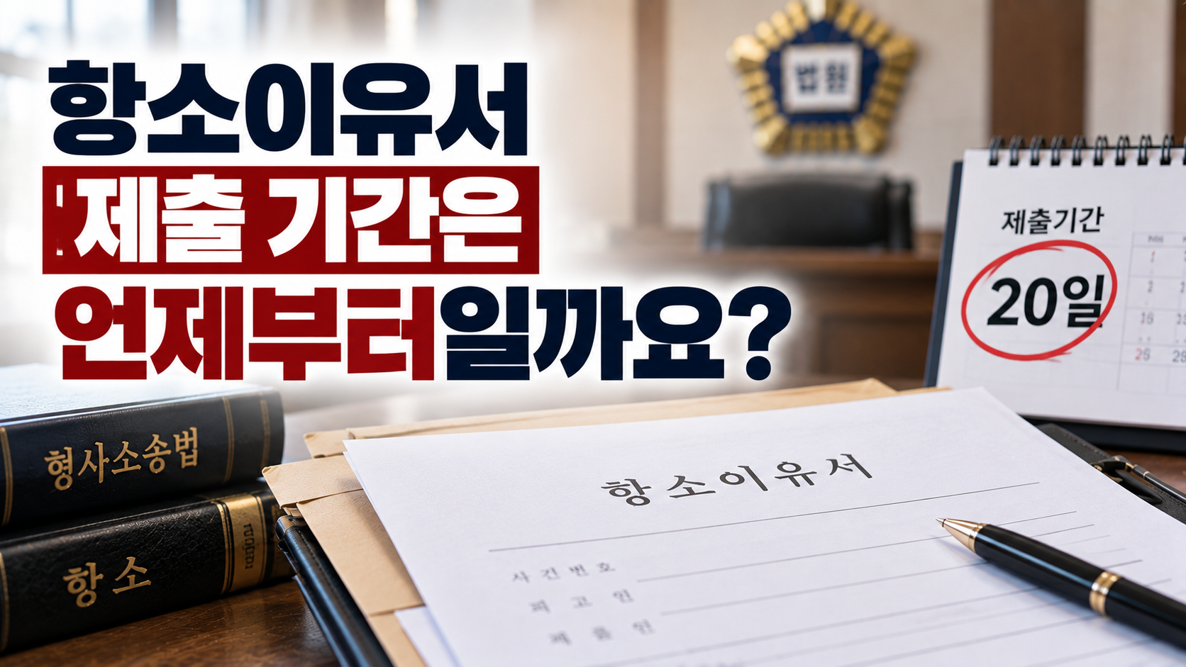“항소사건 번호는 나왔는데 아직 통지서는 못 받았어요”…항소이유서 20일은 언제부터 계산할까