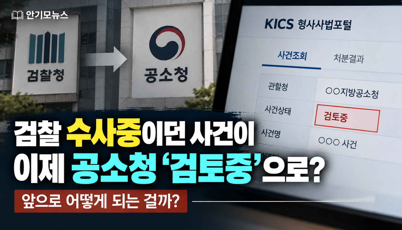 “검찰에서 1년째 멈춰 있던 사건인데”…공소청 전환 앞두고 ‘검토중’으로 바뀐 사건조회