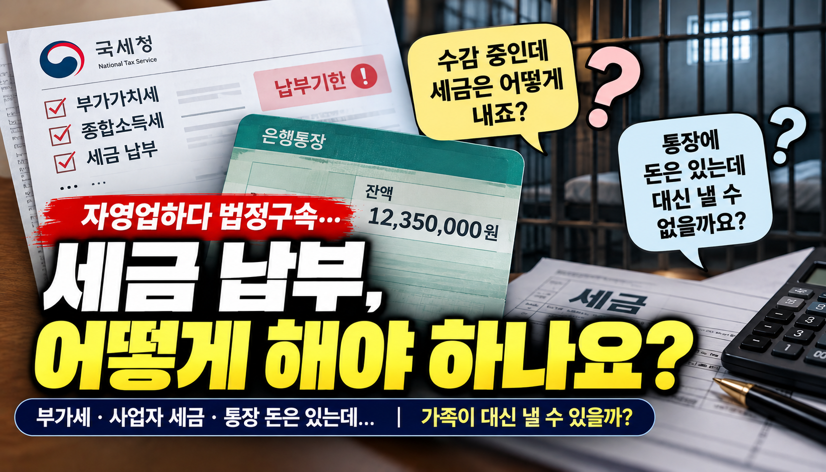 “수감 중인 남편 통장에 돈은 있는데”…자영업자 세금 납부, 가족이 대신할 수 있을까