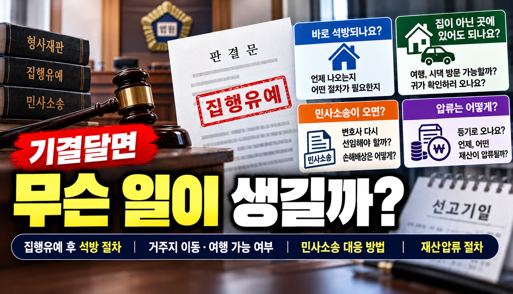 “집행유예 받으면 바로 집에 갈 수 있나요?”…선고 앞둔 수용자 가족의 걱정