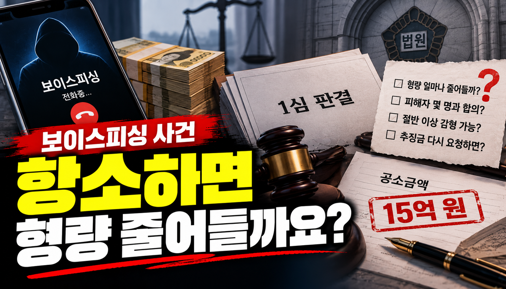 “보이스피싱 사건 항소하면 형량 절반 줄어들까요?”…피해액 15억 원에 막막한 가족