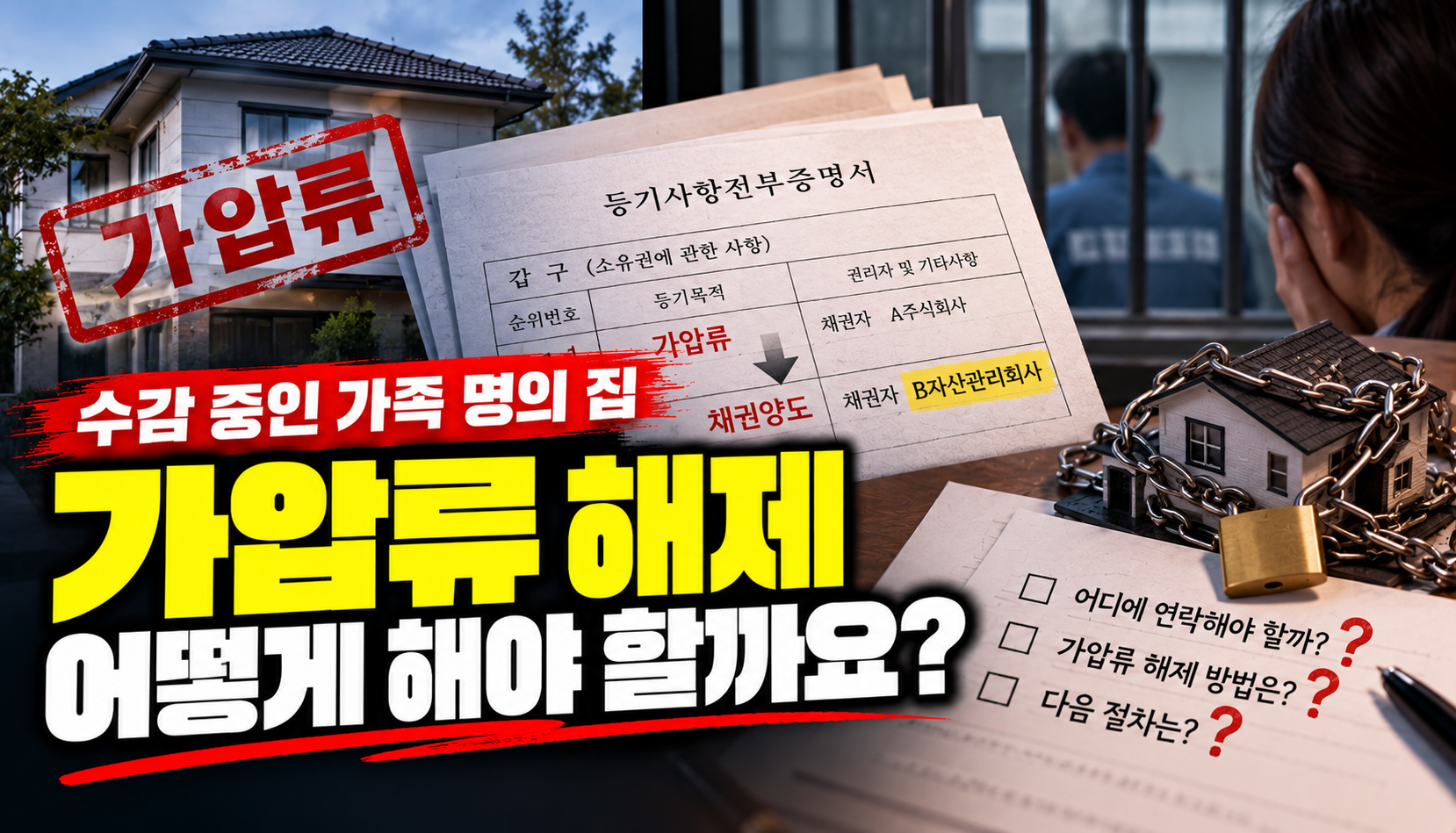 “수감 중인 가족 대신 집 가압류 해제하려는데”…채권자까지 바뀌어 막막한 가족