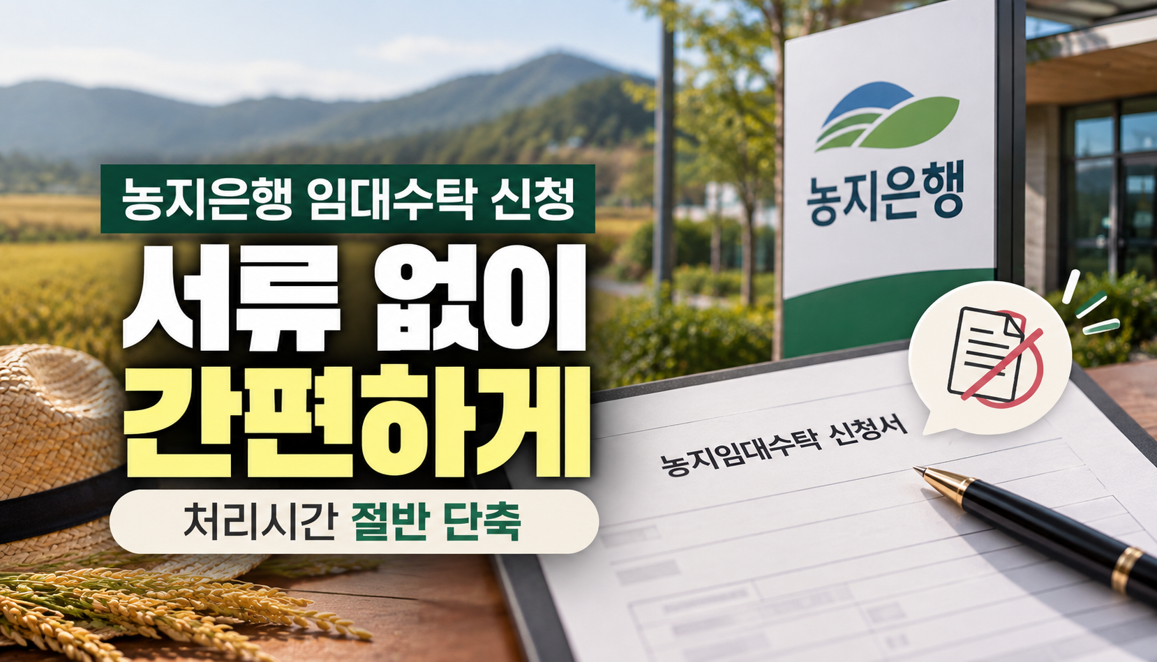 농지은행 임대수탁 신청 간편해진다…서류 제출 없애고 처리시간 절반 단축