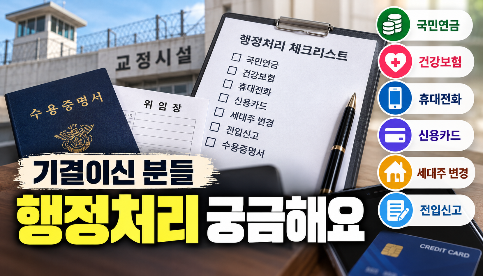 “기결수가 되면 휴대전화·신용카드도 정지되나요?”…수용자 가족이 확인해야 할 행정절차